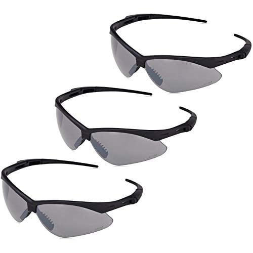 UV-Resistant Smoke Mirror Lens Basics Anti-Scratch Safety Glasses 3-Count